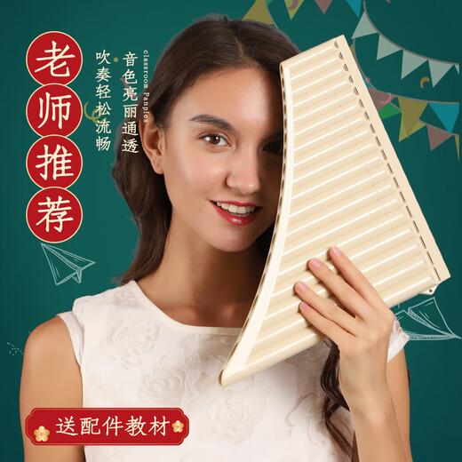 玉竹排笛初学排笛易学成人排箫儿童学生排萧乐器吹管C调 专业款【18管】 深褐色