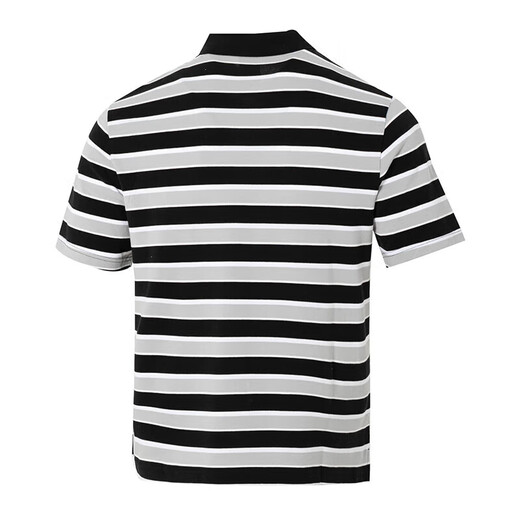 耐克（NIKE）男装 2025夏季新款潮流时尚运动服条纹短袖舒适透气翻领POLO衫 FN3897-010 M