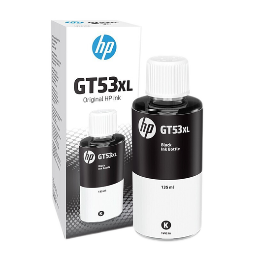 惠普（HP）原装gt53/52墨水 Tank215 518/9 531/8 676/8 755/8 598打印机 GT-53XL大容量黑色墨水（135ml）