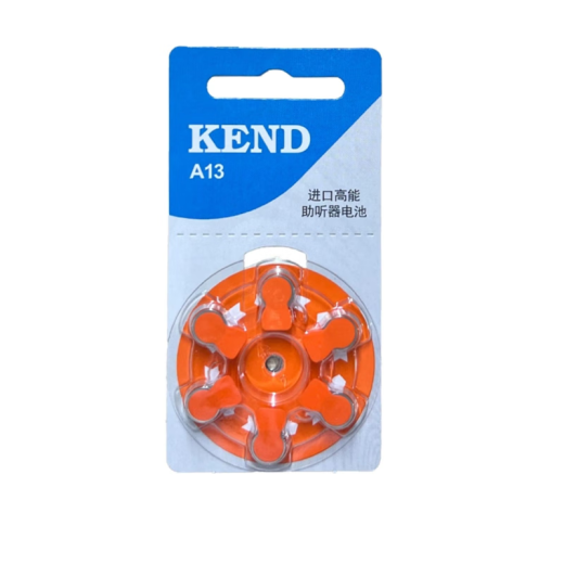 听力KEND进口高能助听器电池锌空电池纽扣电池A10A312A13A675 A312一板6颗（拍三板包邮）