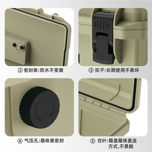 Baolian Hardware Household Waterproof Large Small Medium Portable Electrician Multifunctional Repair Box Storage Box Toolbox Seiko Seiko Model Waterproof Thickened 22 Inch Gray Free