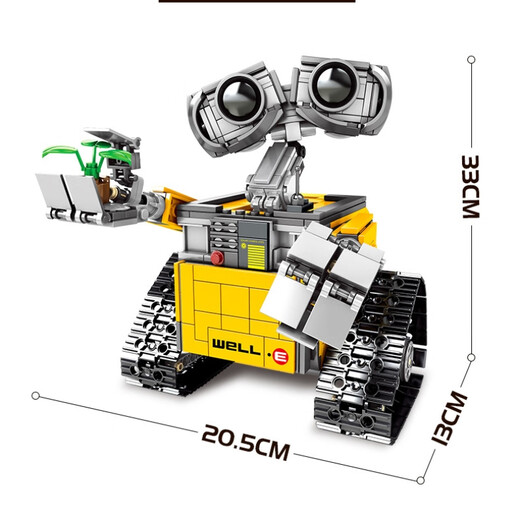 
Yuxing Model King Boy Assembling Building Blocks Programming Robot Wali Electric Remote Control Track Racing Model Children's Toy Gift Programming Wall Robot Building Blocks-687 Particles Compatible with Lego Programming Robot Building Blocks