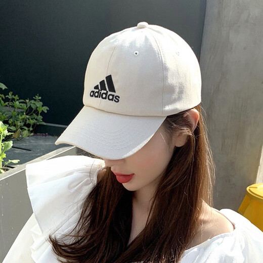 阿迪达斯（adidas）帽子夏季新款男潮流鸭舌帽跑步运动棒球帽女时尚遮阳防晒  FK0890白色/男女同款 OSFM