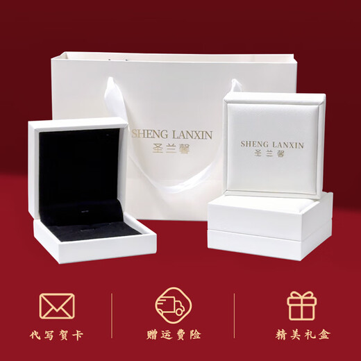 Shenglanxin sterling silver safety lock necklace women's foot silver lock adult longevity lock birthday Chinese Valentine's Day gift for girlfriend and wife anniversary safety lock necklace + certificate (single pendant 7g does not include rope) black rope style