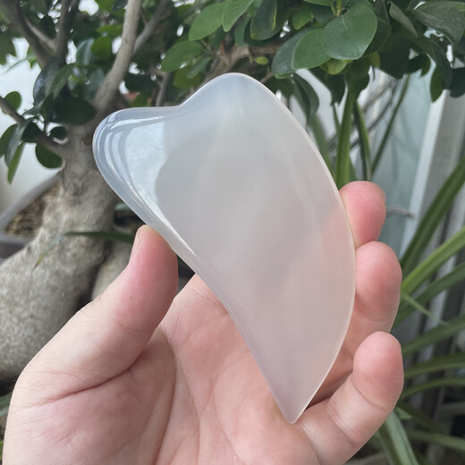 天宝屋 纯天然玛瑙刮痧板 面部脸部眼部美容刮痧片 拔筋棒  g02 第1583款
