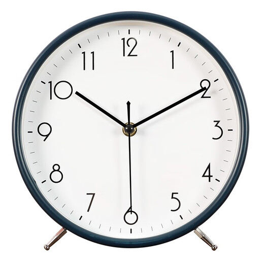 The Story of Time Desktop Desktop Clock Living Room Home Fashion Sitting Clock Simple Modern Table Clock Ornament Stand and Hang Dual-Purpose 2823-Sapphire Blue Stand and Hang Dual-Purpose