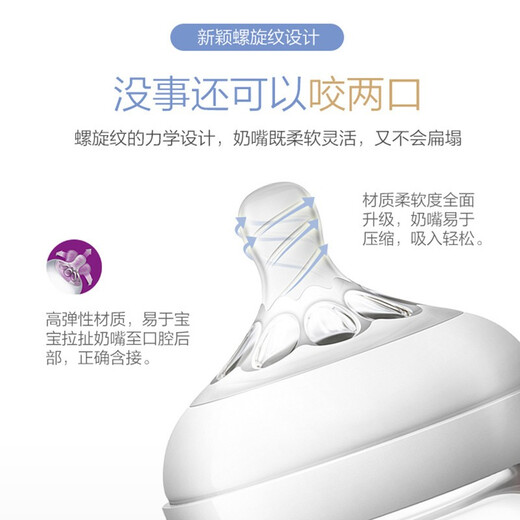 Neue Anyi Philips Weitkaliberglasflasche Neugeborene Fütterungsmittel Anti-Bloating können mit Handhhands-Strohflaschen SCF677/13 Glas 60 ml ausgestattet werden