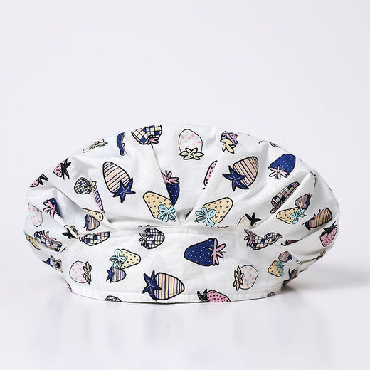 Wobaren chef hat home cooking nurse hygiene dust hat anti-smoke baking work hat tooling baking catering food navy flower