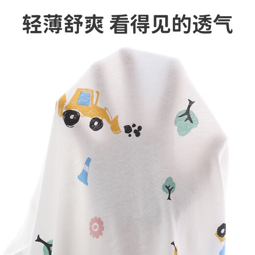 
Yu Zhaolin (YUZHAOLIN) Children's one-piece pajamas for summer thin style for boys and girls short-sleeved one-piece baby clothes for children's clothing car excavator