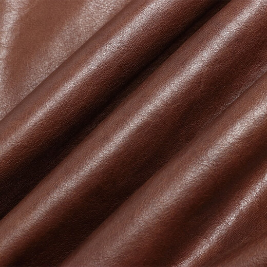 Hengyuanxiang Ziegenlederfell einteilige Männer mit echter Lederjacke für Herren silberne Ball grau Nerz Innerer Deckel Marten einteiliger kurzer Reißverschluss mit Kapuze Winter Brown L.