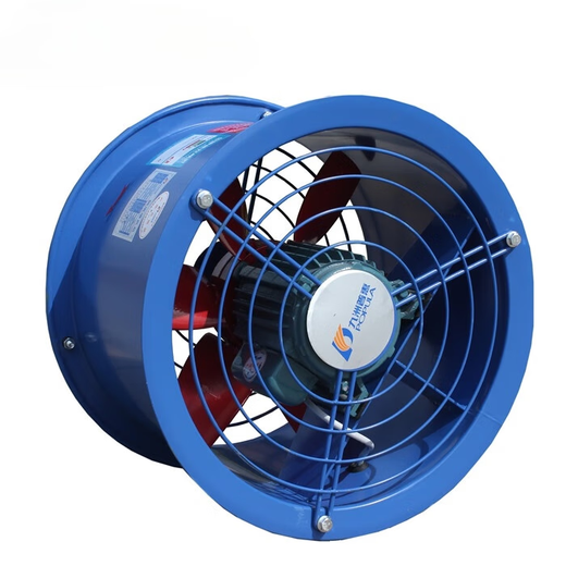 山头林村E风机九州工业厨房低噪音220V80V圆筒管道轴流风机 5-4-660瓦220v1400转风量6198