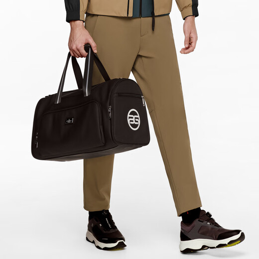 Biyinlefen spring and autumn men's trousers, versatile solid color brushed, windproof, skin-friendly, comfortable, straight-leg casual pants, 40 camel L