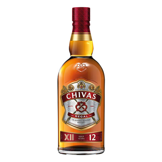 芝华士（Chivas Regal）宝树行 12年苏格兰调配型威士忌进口洋酒 12年苏格兰威士忌500mL