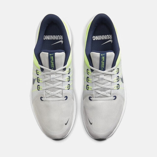 Nike (Nike) Men's Shoes Quest 4 Running Shoes Line Flying Line Highway Mesh Breathable Low Top Shoes Zapatos informales DA1105-003 Explorer 4 Generación 40.5