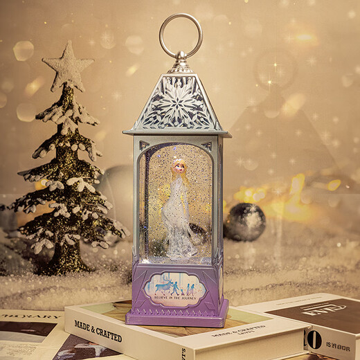 迪士尼（Disney）冰雪奇缘音乐盒爱莎公主八音盒飘雪儿童玩具女孩生日礼物送礼袋