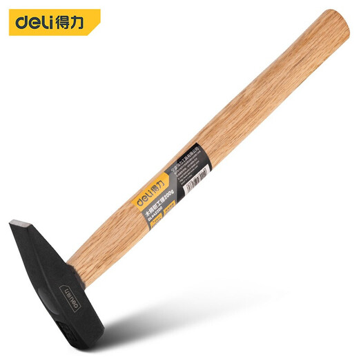 Deli wooden handle fitter hammer duckbill hammer small hammer electrician hammer small hammer small hammer hammer DL442200 wooden handle fitter hammer 200g