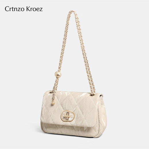 CRTNZO KROEZ官网包包女包2025年新款斜挎包女士单肩包生日七夕情人节礼物实用 米白-CK女包送女友老婆闺蜜实用