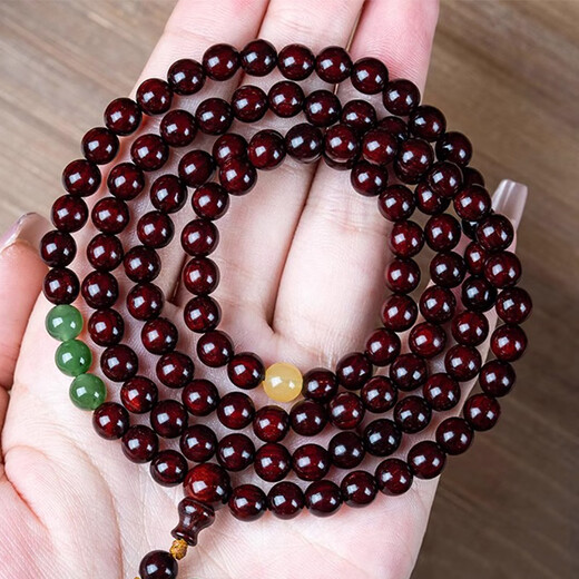 Das beste alte Phoenix 999 Indien 108 Armbänder für Männer Sandelholz Rosenkranz Original National Trend Kulturarmbänder für Frauenschmuckgeschenke Muqing 7mmx108 Stücke Handumfang 1517 cm
