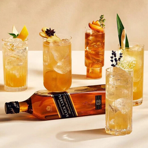 Johnnie Walker Johnnie Walker Schwarze Party Black Brand 12 Jahre Schottland Mischwhiskkey importierte ausländische Weingeschenk Schwarze Party 700 ml