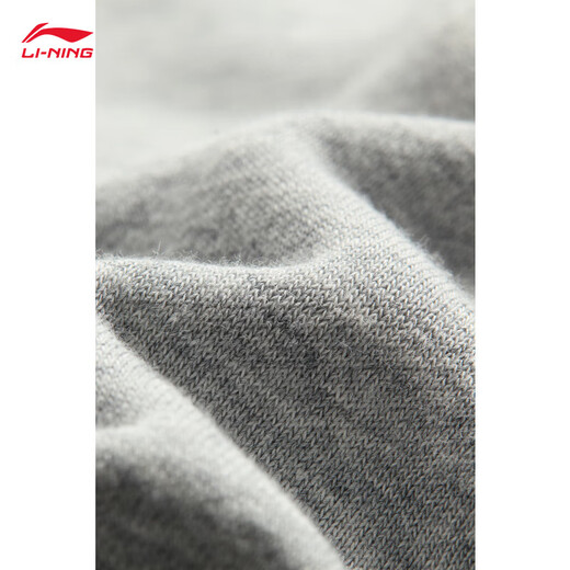Li-Ren Li Ning Plush Теплый толстовка для мужчин 2025 Весна Новая простой печатная универсальная спортивная топ AWDU679 AWDU679-2 Цветочный серый l