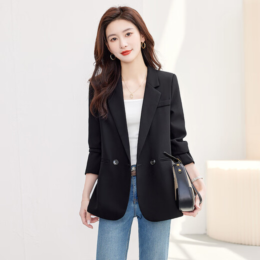 Silk Cypress House Slit Suit 2025 Autumn New Women's Failable y exitoso Traje informal Slim Blazer
