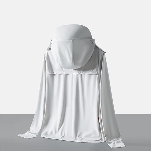 Catman Vinyl New UPF100+ Sun Protection Clothing for Women Summer UV-Proof Outdoor Sports Skin Windbreaker Cycling Clothing for Men KY9005 Light Gray - Men's and Women's 3XL