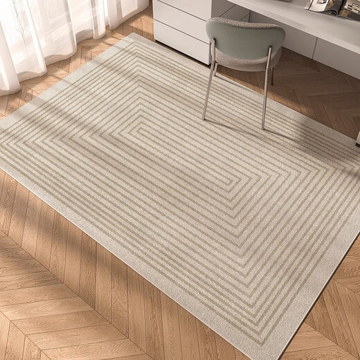 Zunxun rocking chair floor mat non-slip rectangular simple study special cream style desk swivel chair soundproof living room Fenghua-1M 80*120cm