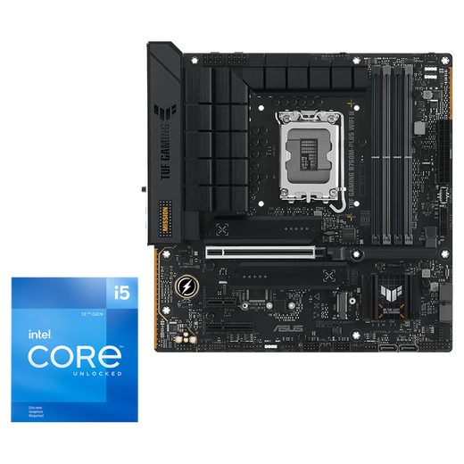 华硕TUF GAMING B760M-PLUS WIFI II重炮手主板+英特尔(intel) i5  12600KF CPU  主板+CPU套装