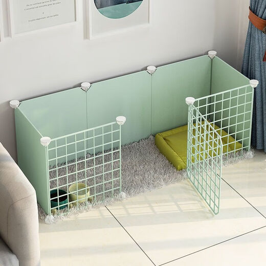 Raft core kitten cage kitten fence dog small dog rabbit indoor home isolation guardrail fence dog fence pet fence anti-jailbreak with top C type 8 pieces 70*35*35 resin paint