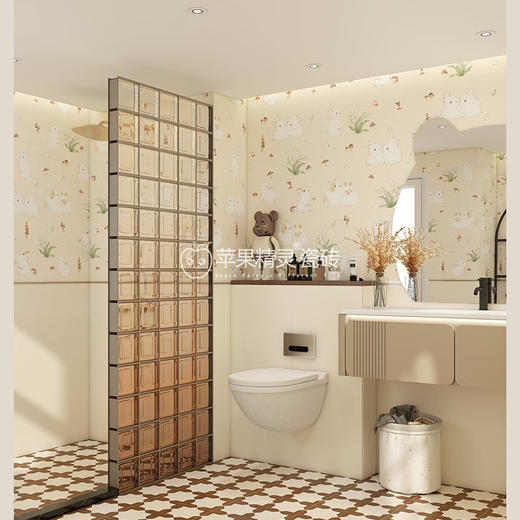 
Apple Elf Ceramic Tiles 600x1200 Flower Tiles Kitchen Bathroom Balcony Floor Tiles French Style Bathroom Wall Tiles Antique Tiles H12605 600x1200mm
