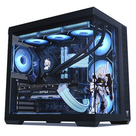 Thermaltake (Tt) Steel Shadow Transparent EX Ocean View Chassis Computer Host Black (ATX motherboard/Type-c/supports 360 water cooling/10 fan positions/4090 graphics card)