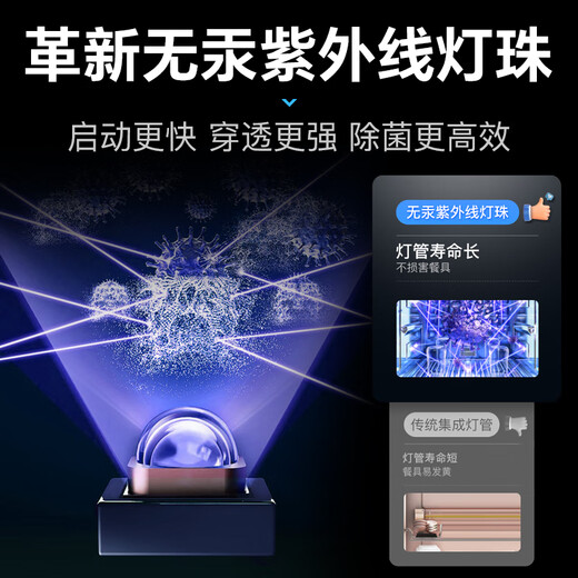 Canbo disinfection cabinet household stainless steel small vertical two-star high temperature tableware milk bottle double door 80L three-layer storage disinfection cupboard national subsidy XDZ80-D1