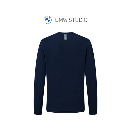 BMW Studio [100% шерсть] BMW мужской пуловер -свитер поездка на случай повседневного круглого свитера мужчины