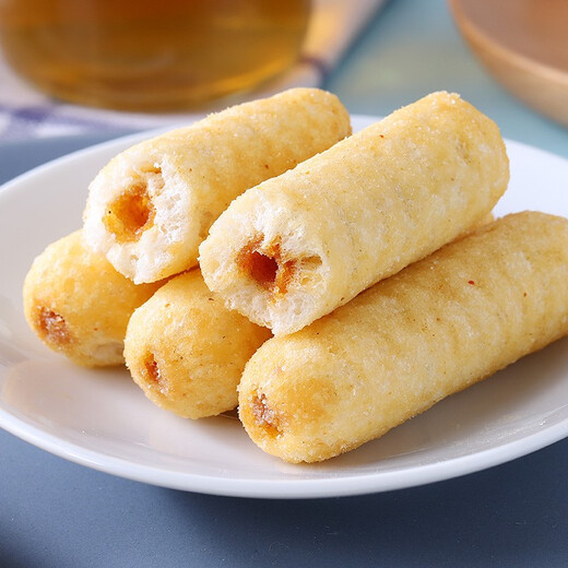The wonderful sandwich brown rice roll whole box coarse grain rice fruit roll breakfast energy bar satisfying adult snacks and snacks Salted egg yolk flavor 840g [about 150 pieces]