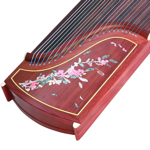 Dunhuang Brand Dunhuang Guzheng 694KK -Serie Teshi Guyi Sumu Solid Wood Performance Grade Banana Window Night Rede überfüllt mit farbenfrohen 20694ll Red Bean South Country (volles Zubehör)