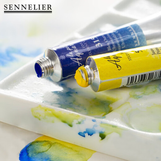 申内利尔（SENNELIER） 水彩颜料法国进口学生级绘画水彩学生级入门初学 671太阳神紫 单