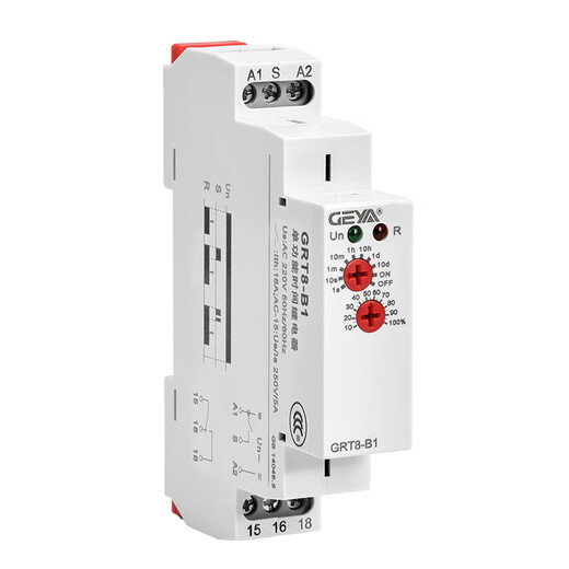 
XMSJGEYAGRT8-A1/A2/B1/B2 power-on delay power-off time relay 220v24V12V control GRT8-A2 two open and two close AC/DC12240V