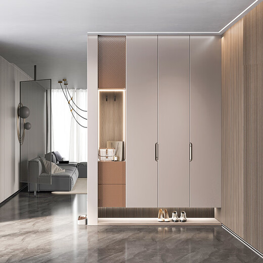 Sophia Wardrobe Customized Storage Wardrobe Light Luxury Master Bedroom Integrated Large Wardrobe Bedroom Furniture Cloakroom Whole House Customization Yuan/square meter (standard E2 level handle)