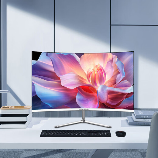 Hoesd.a Hanshida Monitor de 27 pouces de bureau Affichage de l'ordinateur de bureau 2k Haute définition E-Sports incurvé Gaming LCD Office 4K Home 165 Surveillance [24 pouces-200Hz-plein