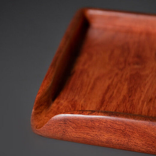 Rongshantang Mingzhi whole-board solid wood tea serving tray tea cake box loose tea tray open tea cake pry tea cake tray high-end Kung Fu tea set accessories integrated tea serving tray - rosewood style