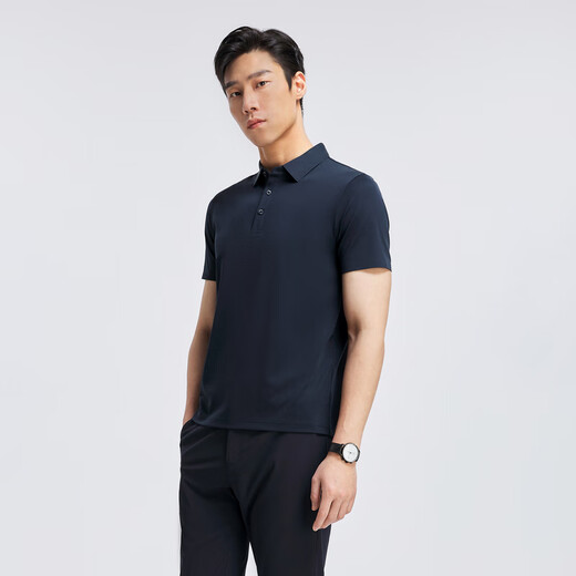 YOUNGOR POLO men's spring and summer young men's short-sleeved POLO shirt business casual VSZS533106FCA Navy M