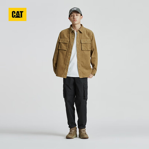 CAT卡特马丁靴工装靴男鞋新品男士牛皮高帮鞋APA商场同款 浅褐色 43