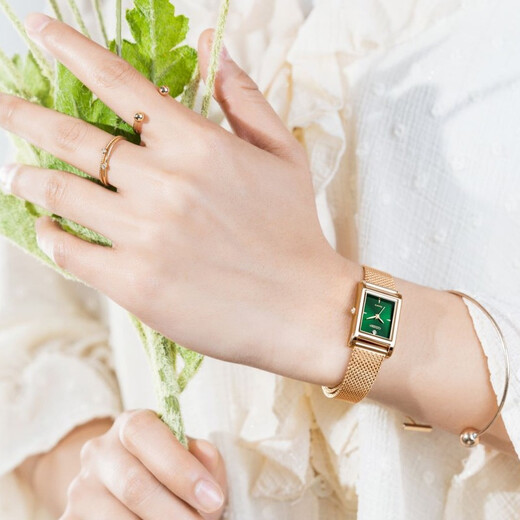 CITIZEN watch Juicy Tint series quartz square green plate women's watch as a Christmas gift EJ6123-81W