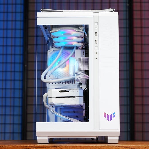 TCOMAS钛钽SJ-A080 360白色 一体式CPU水冷散热器 大冷头加厚冷排风扇ARGB光效 支持intel/AMD