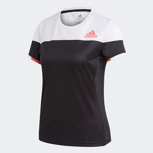 阿迪达斯（adidas） 短袖速干休闲运动训练羽毛球网球乒乓球吸汗透气运动T恤FT9715 黑白色FT9716 M