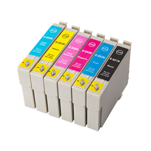 近墨者T0851墨盒适用爱普生EPSON PHOTO R330 1390 T60彩色喷墨打印机墨盒 851/856N 六色一套
