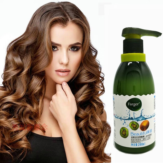 Fabao spring element, kiwi fruit fragrance elastin for women's curly hair, moisturizing, fluffy, natural and refreshing fragrance. Fa Ge spring element, net content 260ml/two bottles