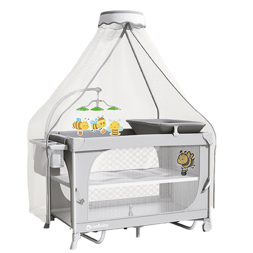 
coolbaby family bucket crib baby first crib + 7CM coconut mattress 103*59