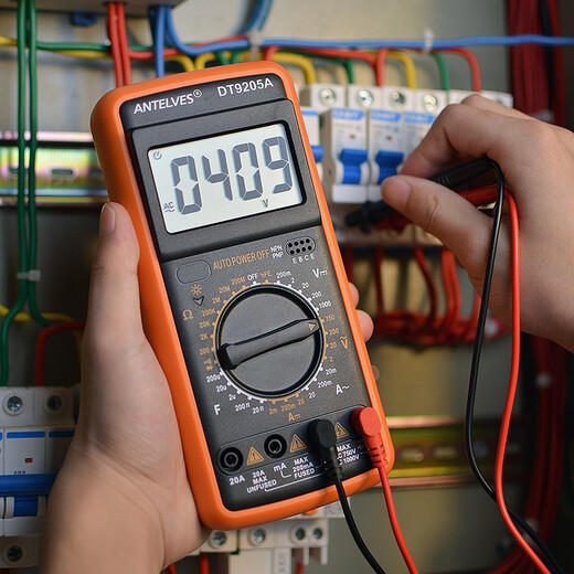 CLCEYDT9205A高精度数显万用表数字多功能家用防烧电工维修电容表 DT9205A标配全符号显示