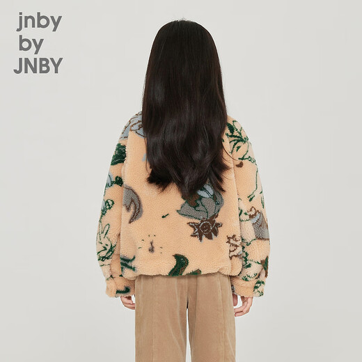 jnby by JNBY[江南布衣童装]冬摇粒绒外套保暖舒适蓬松休闲男女童1NBA13180 690杂粉 160 cm